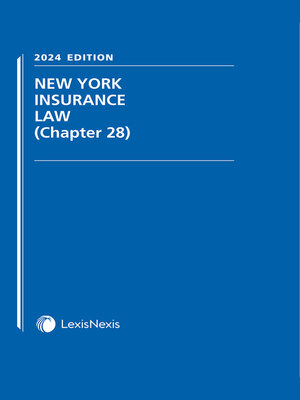 cover image of New York Insurance Law